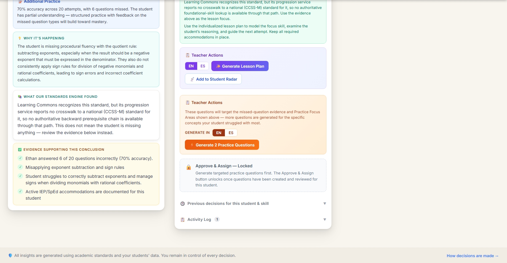 Math Decision Panel · Capture 3 original screen